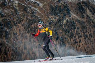 Skibergsteiger im Training in Obergurgl.