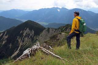 Blick am Mittwoch von der Notkarspitze Richtung Estergebirge.