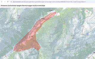 Sperrung im hinteren Gschnitztal seit dem 1.7.2025