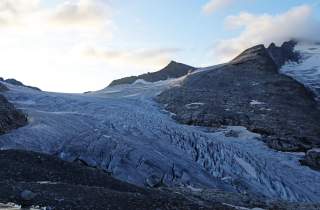 Der Vendigerkees ist unterhalb von 3000 m blank.