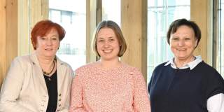 Von links nach rechts Die drei DAV-Vizepräsidentinnen Melanie Grimm, Annika Quantz und Burgi Beste.