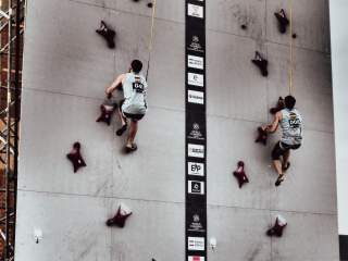 Leander Carmanns (041)und Sebastian Lucke (008) beim Speed Weltcup Madrid 2026.