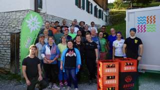 Team für den Hüttenstart