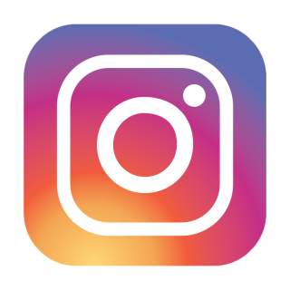 Instagram-Logo mit einem stilisierten weißen Kamera-Symbol vor einem Farbverlauf in Lila, Pink, Orange und Gelb.