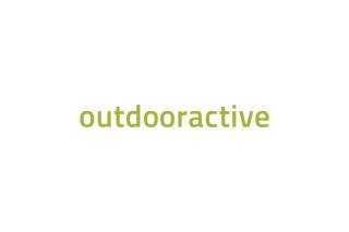 Logo mit grünem Schriftzug „outdooractive“ auf weißem Hintergrund.