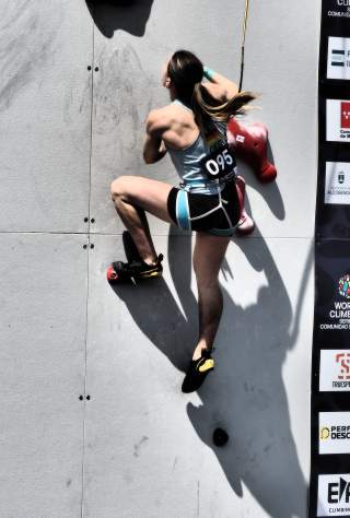 Nele Thomas beim Speed Weltcup Madrid 2026.